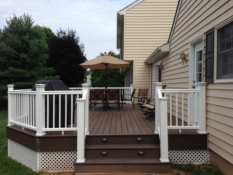Deck vs patio - deck addition project