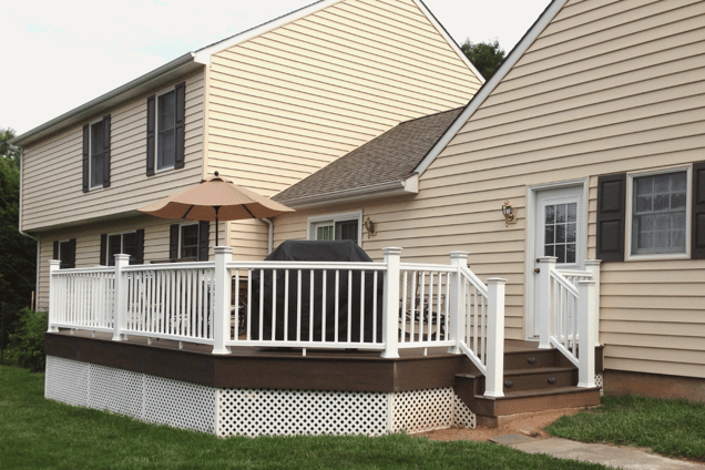 Adding texture – large home decks