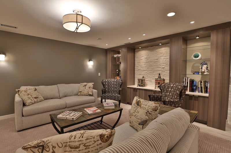 Basement Remodel - Living Room 