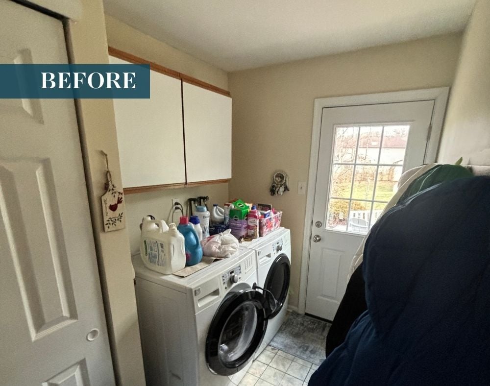 laundry room before