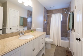 Cherry Addition Bathroom Renovation | In-law suite addition Montgomery Co PA | Tilghman Builders