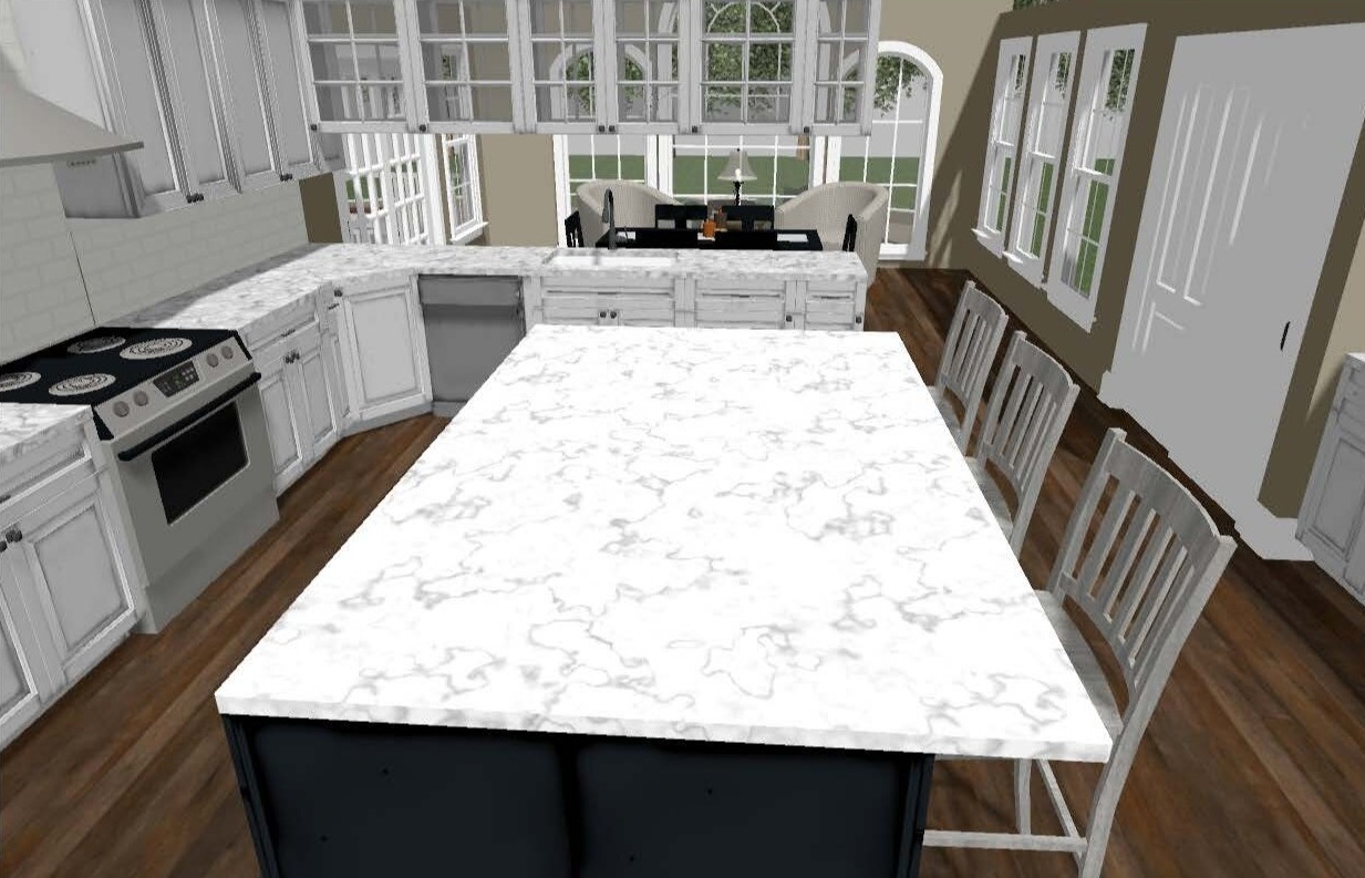 3D Kitchen render