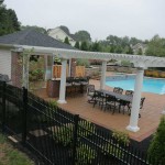 Pool House Patio by Tilghman Builders
