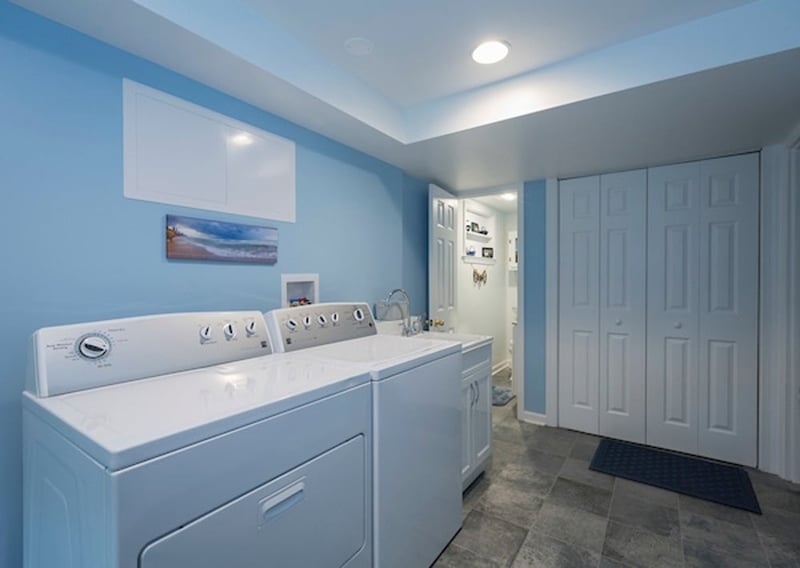 Laundry Room in Basement Remodel