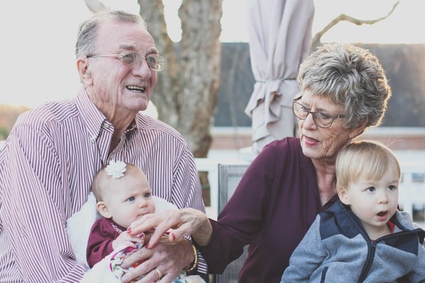 Multigenerational living - grandparents and grandchildren