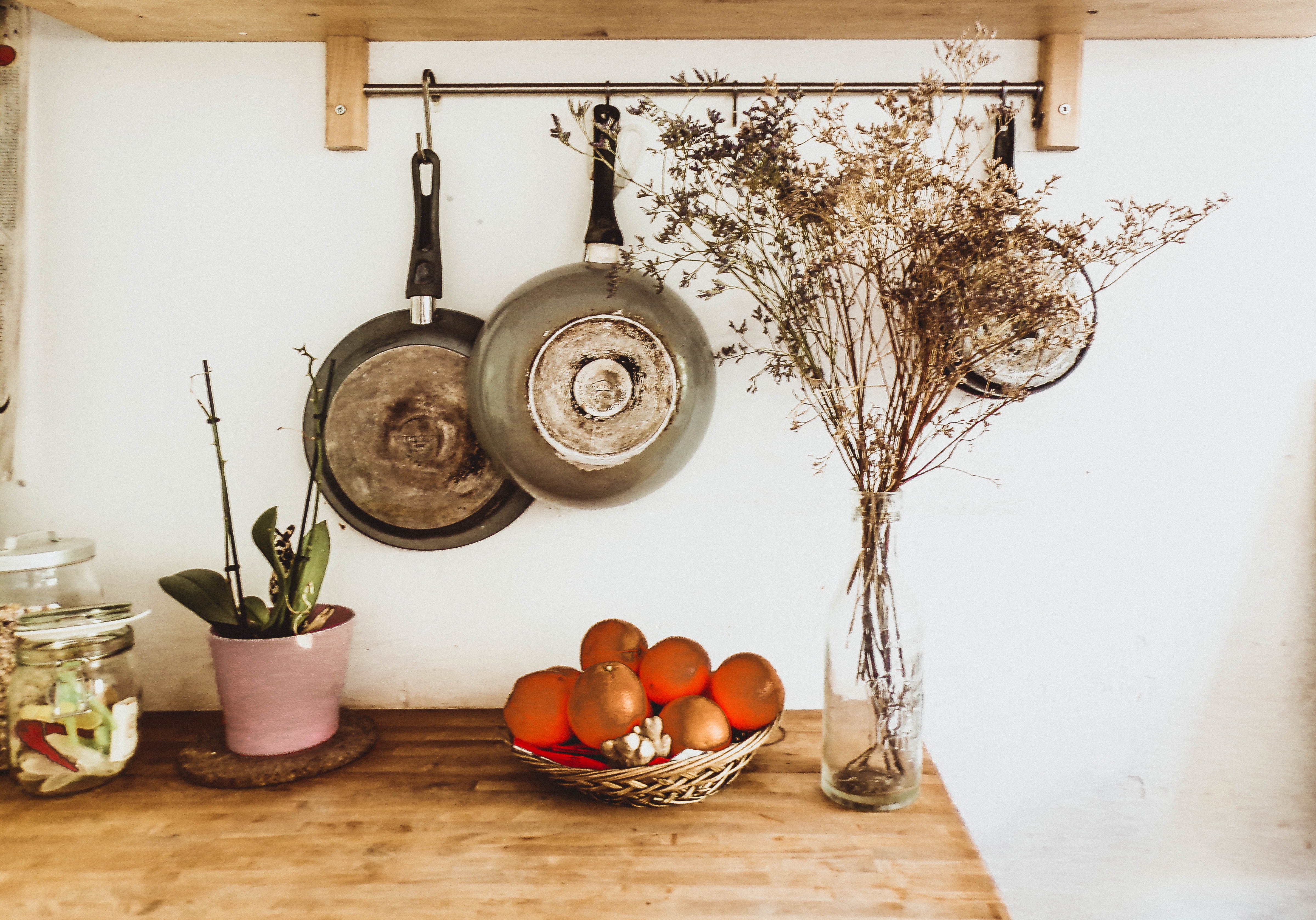 Kitchen Decoration, Frying Pan Storage